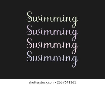 Passion for swimming tee design perfect shirt for swimmers and water enthusiasts