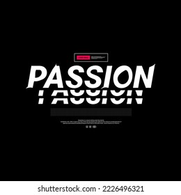 Passion-T-Shirt-Design, geeignet für Siebdruck, Jacken und andere