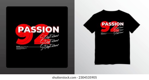 Passion t-shirt design, suitable for screen printing, jackets and others