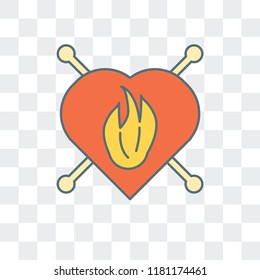 Passion vector icon isolated on transparent background, Passion logo concept