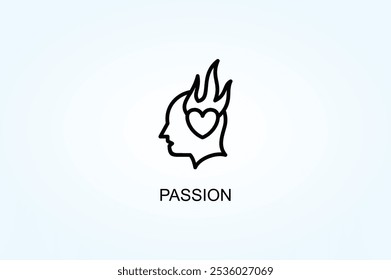 Passion Vector Or Logo Sign Symbol Illustration