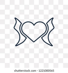 Passion vector outline icon isolated on transparent background, high quality linear Passion transparency concept can be used web and mobile