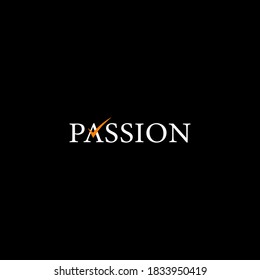 Passion Word Design Passion Logo Design Stock Vector (Royalty Free ...