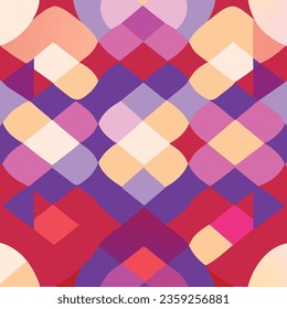 Passionate chromatic geometric pattern frontier