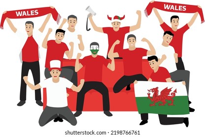 Passionate Football Fans From Wales