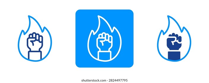 Passionate Icon In Dual Tone Style