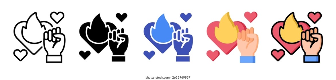 Passionate Icon Element For Design