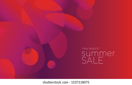 Passionate red gradient geometric shapes composition. Design element for web banners, posters, cards, wallpapers, backdrops, panels.
