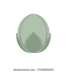 Passionflower Ovary Superior Position Vector Icon Globular Form Detailed 2D Design
