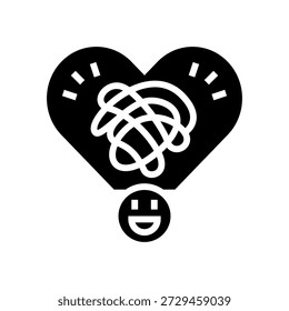 passive aggressive behavior glyph icon vector. passive aggressive behavior sign. isolated symbol illustration