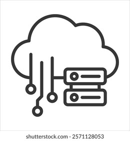 Passive Data Icon Vector Illustration Outline