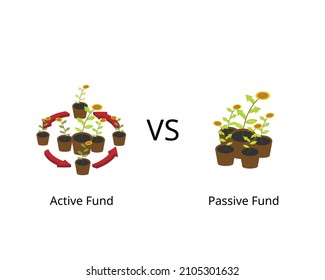 passive fund or index fund compare with active fund for investment strategy on stock market 