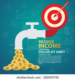 Passive Income Concept Stock Vector (Royalty Free) 200593745 | Shutterstock