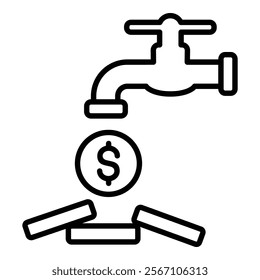 Passive Income Icon Element For Design