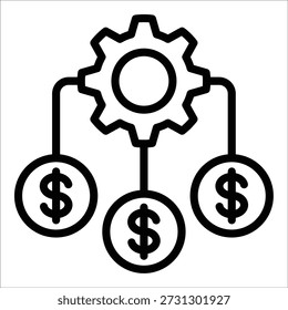 Passive Income Icon Element For Design