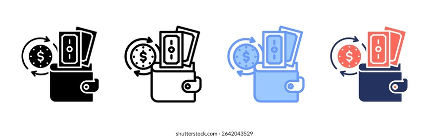 Passive Income icon sheet multiple style collection