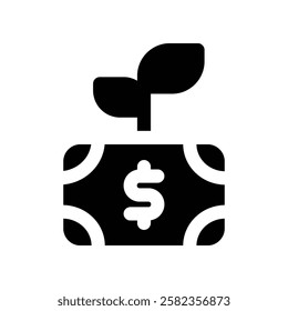 passive income solid icon. vector icon for your website, mobile, presentation, and logo design.