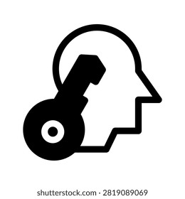 Passkey Icon Vector Symbol Design Illustration