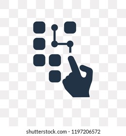 Passkey vector icon isolated on transparent background, Passkey transparency concept can be used web and mobile