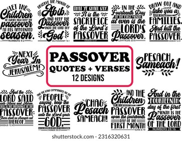 Passover Bundle Graphics, holiday quote, Jewish holiday quote, vintage graphics, pesach sameach graphic, retro handdrawn graphics, vintage calligraphy
