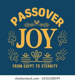 Passover day lettering template design