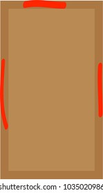 Passover Door with blood stained door posts.  