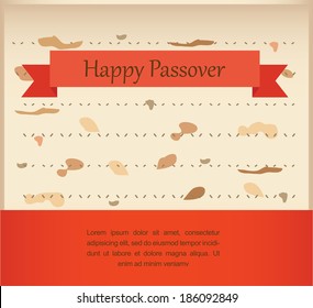 passover invitation. matzoh (jewish passover bread) isolated with place for your text 