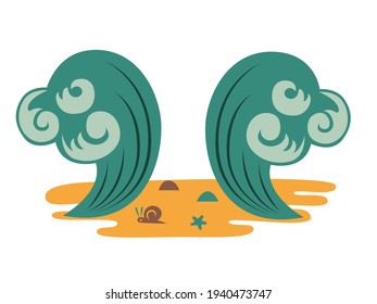 Passover is a Jewish holiday. sea wave