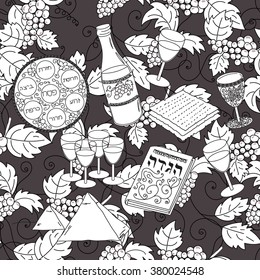 Passover seamless pattern background