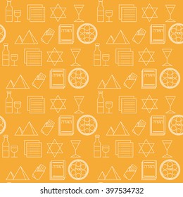 Passover Seamless Pattern Background Jewish Holiday Stock Vector ...