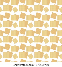 Passover seamless pattern with matzah. Pesach endless background, texture. Vector illustration