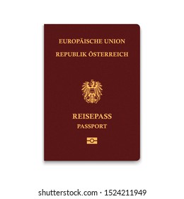 Passport of Austria. Vector illustration