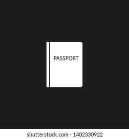 Passport with biometric data icon isolated on background. International travel passport document icon. Passport vector icon EPS 10. Passport Icon - Travel. Pass isolated
