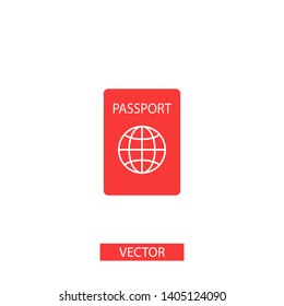 Passport with biometric data icon isolated on background. International travel passport document icon. Passport vector icon EPS 10. Passport Icon - Travel. Pass isolated