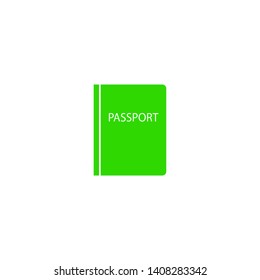 Passport with biometric data icon isolated on background. International travel passport document icon. Passport vector icon EPS 10. Passport Icon - Travel. Pass isolated
