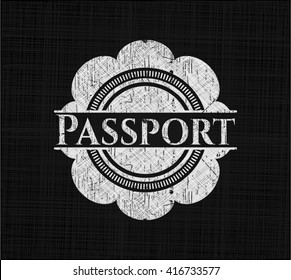 Passport chalk emblem