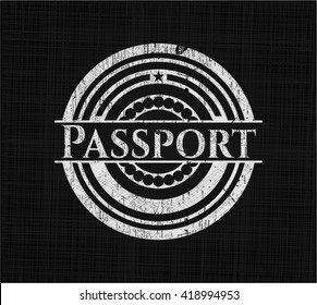 Passport chalk emblem