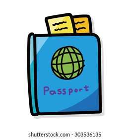 passport color doodle