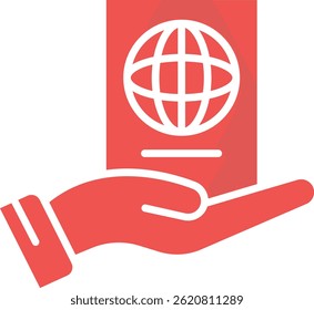 Icono del Vector de control de pasaportes. Se puede utilizar para aplicaciones de impresión, móviles y de Web.