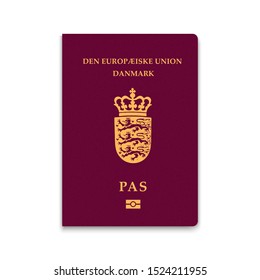 Passport of Denmark. Vector illustration