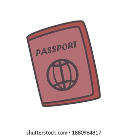 Passport design, Travel airport trip tourism and transport theme Vector illustration