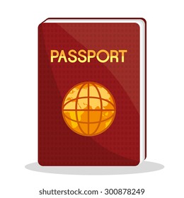 Passport design, vector illustration eps 10.