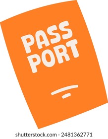 Vektorillustration des Passport-Dokumentsymbols