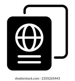 Passport Document Icons can be used for uiux, infographic, etc
