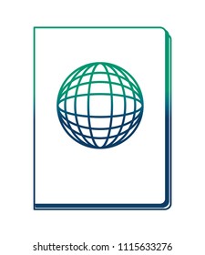 passport document isolated icon
