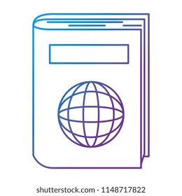 passport document isolated icon