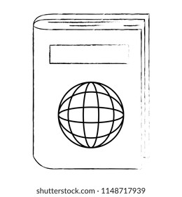passport document isolated icon