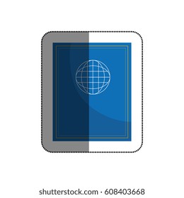 passport document isolated icon