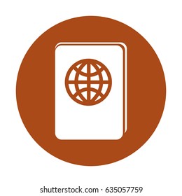 passport document isolated icon