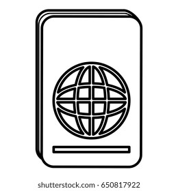 passport document isolated icon